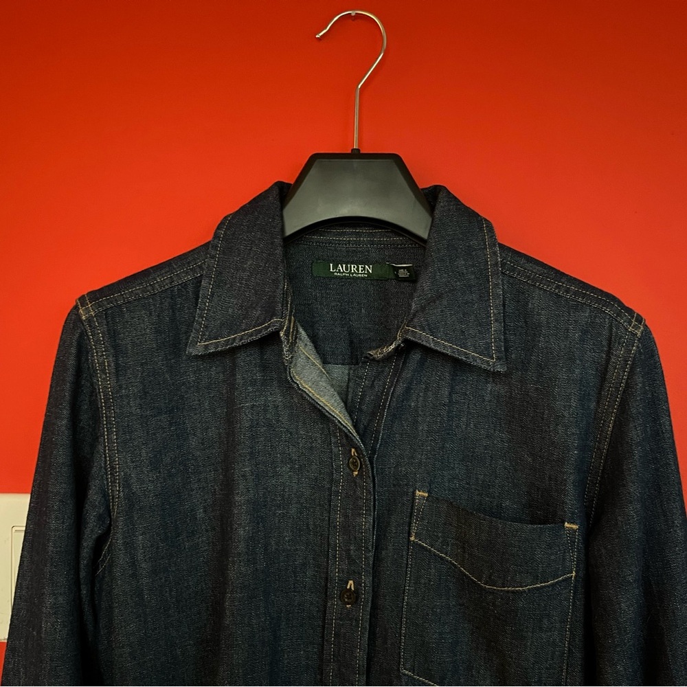 Ralph Lauren Indigo Denim Shirt dress - Picture 3 of 8